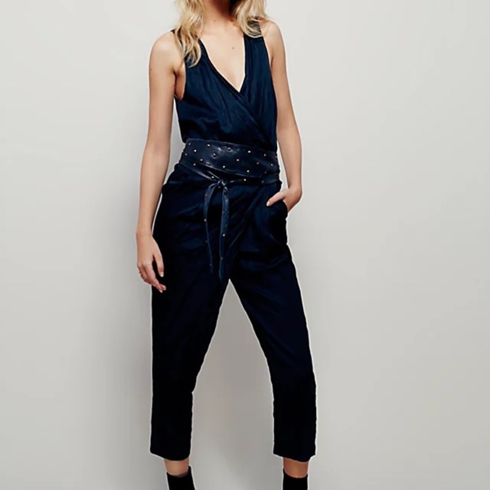 Luxe belted one piece
